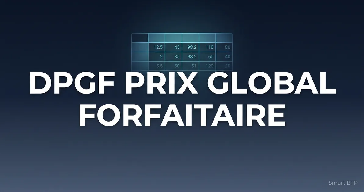 DPGF : guide complet de la décomposition du prix global et forfaitaire
