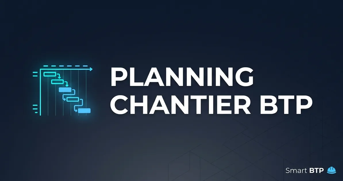 Planning chantier BTP : organisation et planification des travaux